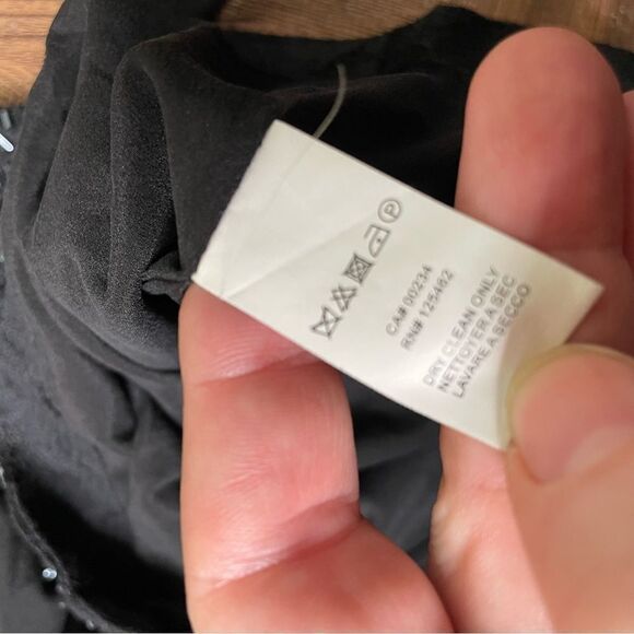 Halston Heritage‎ Beaded Wrap Cocktail Dress Size 2 - Picture 6 of 9